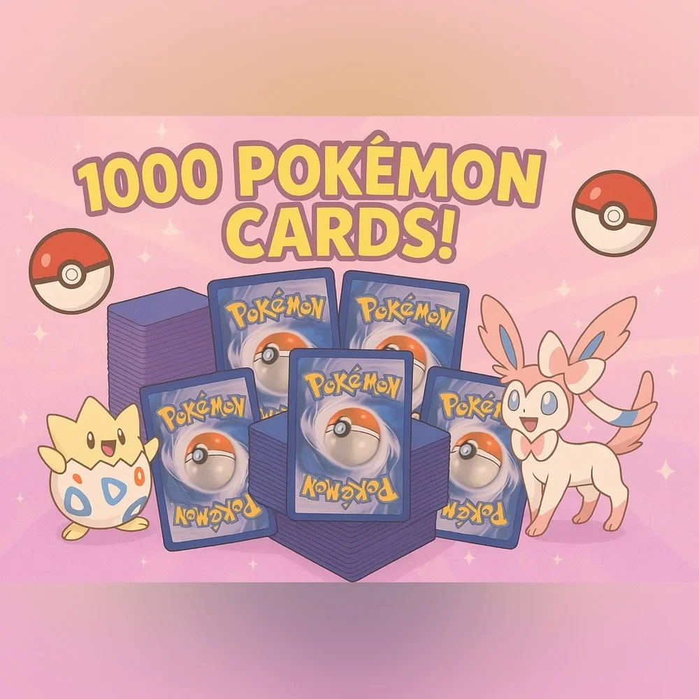 1000 random pokemon cards TCG: from Every Series, 50 Cards in Each Lot : Toys & Games All cards are Authentic in English and in Near Mint condition 1000 Assorted Pokemon Cards